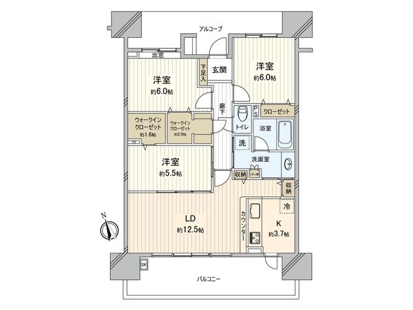 デュオヒルズ船橋 間取図(平面図) デュオヒルズ船橋 間取図(平面図)