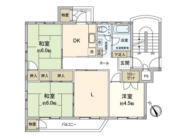 谷津遊園ハイツ 間取図(平面図) 谷津遊園ハイツ 間取図(平面図)