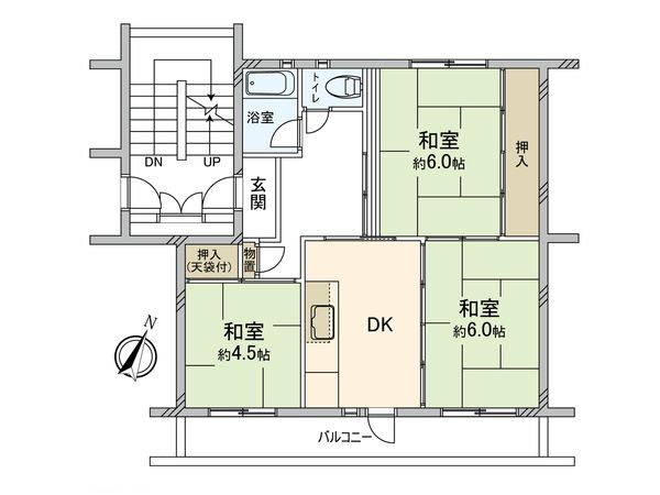 金杉台住宅 間取図(平面図) 金杉台住宅 間取図(平面図)