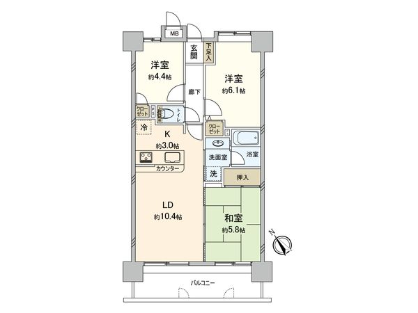 ユニーブル船橋 間取図(平面図) ユニーブル船橋 間取図(平面図)