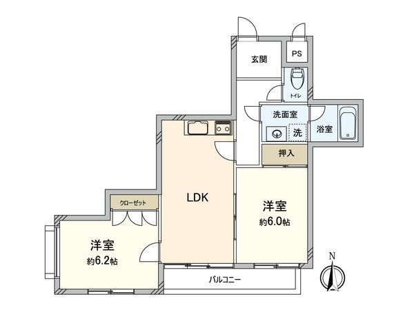 サンフラワー東中山 間取図(平面図) サンフラワー東中山 間取図(平面図)