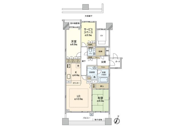 コスモヒルズ船橋夏見 間取図(平面図) コスモヒルズ船橋夏見 間取図(平面図)