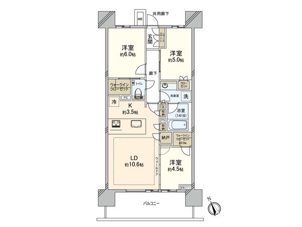 ザ・パークハウス船橋本町 間取図(平面図) ザ・パークハウス船橋本町 間取図(平面図)
