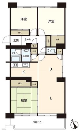 西船橋ハイム 3号棟 間取図(平面図) 西船橋ハイム 3号棟 間取図(平面図)