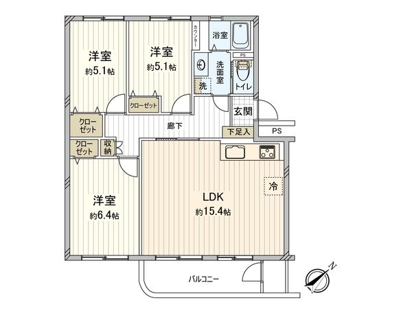 船橋ハイツ 6号棟 間取図(平面図) 船橋ハイツ 6号棟 間取図(平面図)