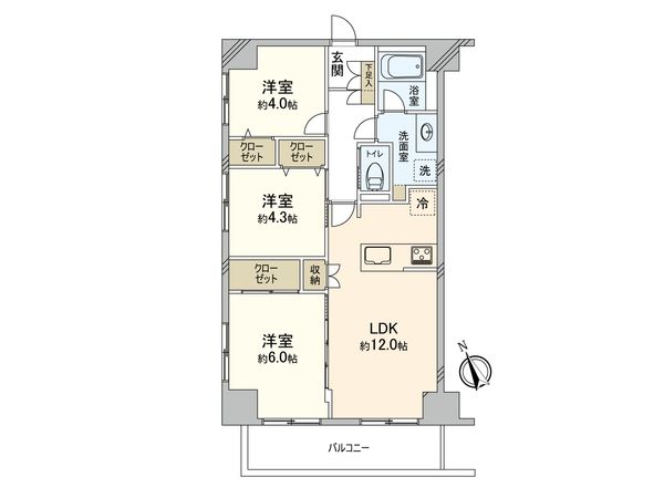 グレイスコート船橋 間取図(平面図) グレイスコート船橋 間取図(平面図)