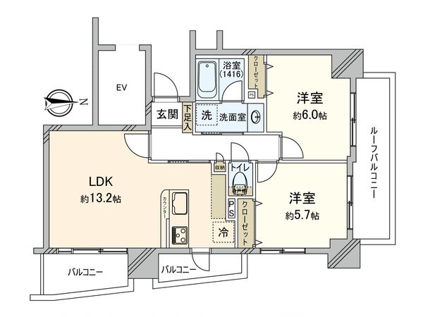 ライオンズマンション船橋駅前 間取図(平面図) ライオンズマンション船橋駅前 間取図(平面図)