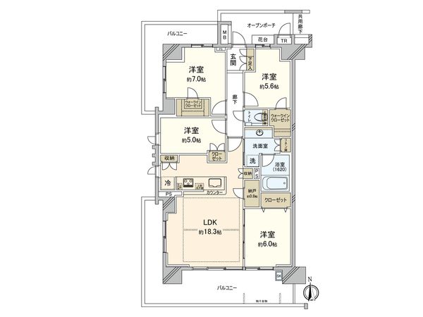 プラウド船橋 二街区 間取図(平面図) プラウド船橋 二街区 間取図(平面図)