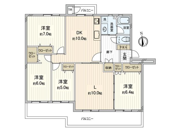第二フドウ船橋ハイツ 2号棟 間取図(平面図) 第二フドウ船橋ハイツ 2号棟 間取図(平面図)