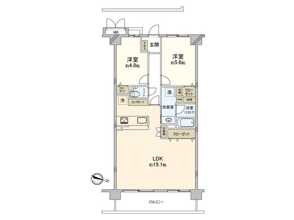 レックスハイム西船橋 間取図(平面図) レックスハイム西船橋 間取図(平面図)