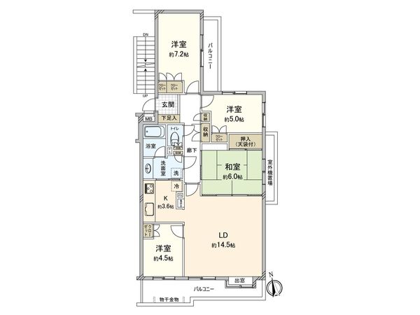 船橋丸山パークホームズ 間取図(平面図)