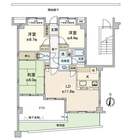 ダイアパレスステーションサイド船橋 間取図(平面図) ダイアパレスステーションサイド船橋 間取図(平面図)