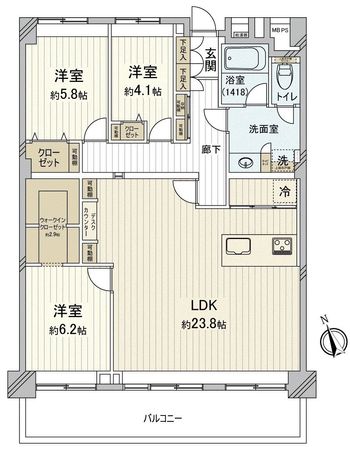 ふなばしハイツ 間取図(平面図) 間取図(平面図)