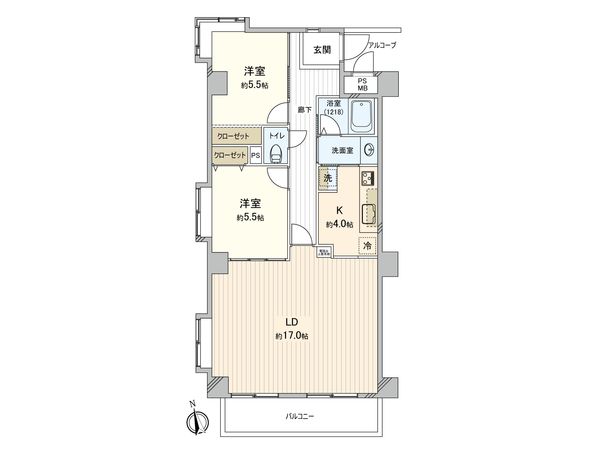 ライオンズマンション東船橋 間取図(平面図) ライオンズマンション東船橋 間取図(平面図)