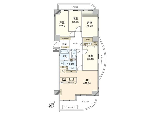 桜苑壱番街 間取図(平面図)