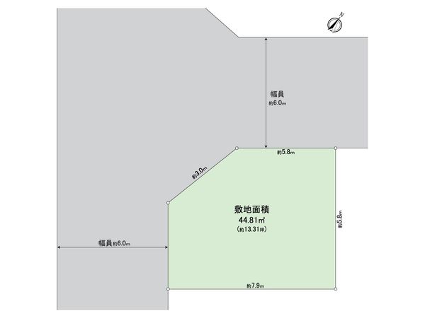 江戸川区瑞江4丁目 土地 区画図 江戸川区瑞江4丁目 土地 区画図