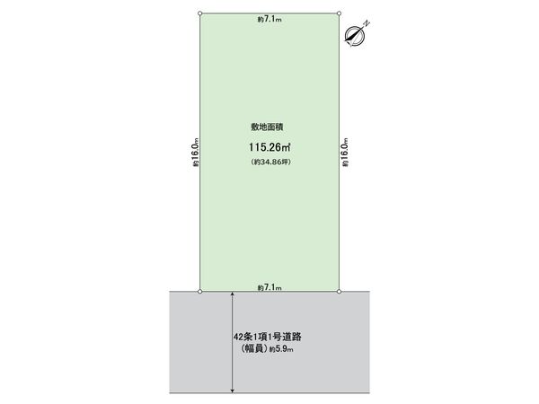 浦安市高洲1丁目 土地 区画図 浦安市高洲1丁目 土地 区画図