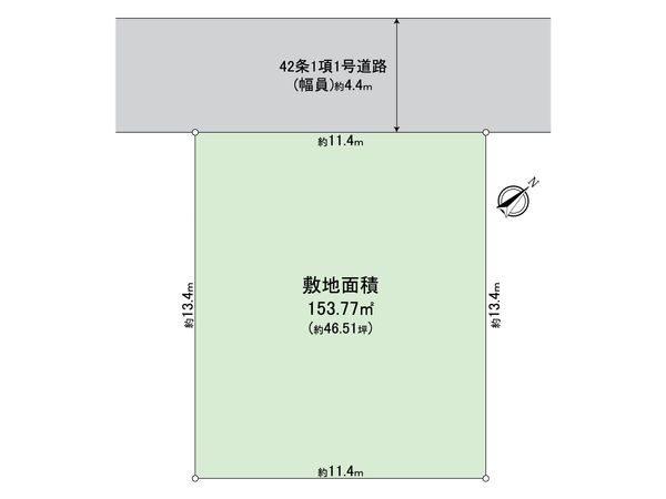 富岡4丁目土地 区画図 富岡4丁目土地 区画図