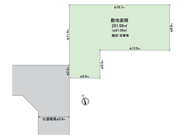 浦安市今川1丁目 土地 区画図