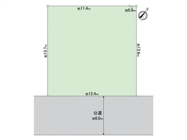 舞浜2丁目 古家付き土地 区画図