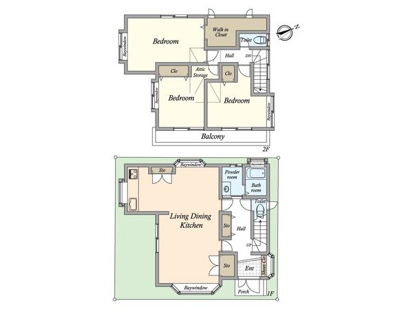 浦安市富士見3丁目 戸建 間取図(平面図) 間取図(平面図)