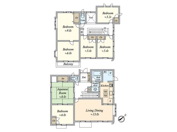 浦安市舞浜3丁目 戸建 間取図(平面図) 間取図(平面図)