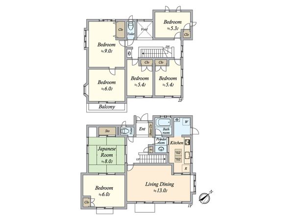 浦安市舞浜3丁目 戸建 間取図(平面図)
