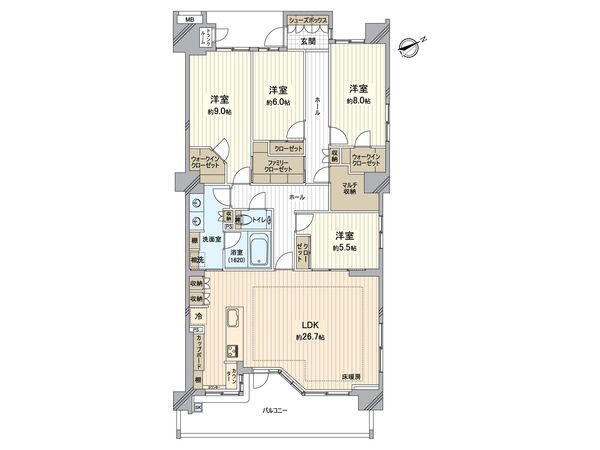 シーガーデン新浦安 C棟 間取図(平面図) 間取図(平面図)