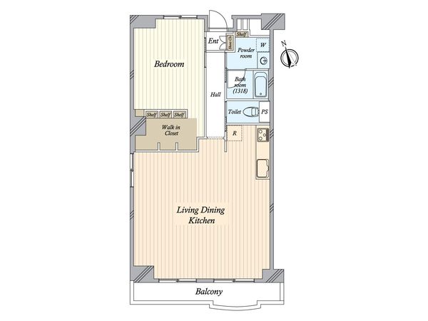 サンコーポ浦安 B棟 間取図(平面図)