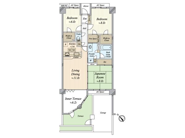 ライオンズガーデン新浦安 間取図(平面図)