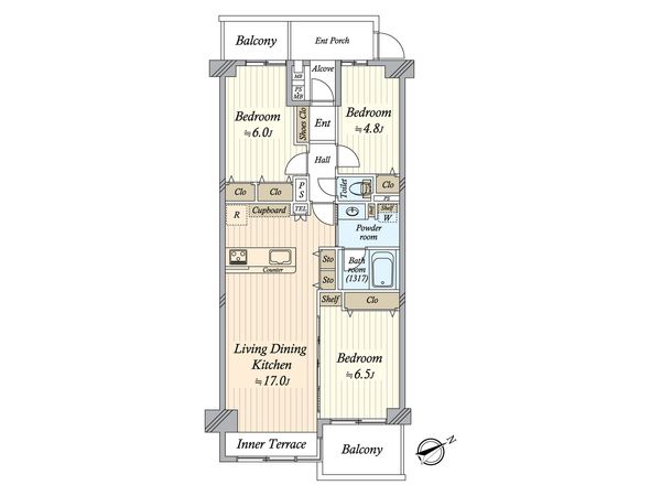 エル・シティ新浦安 一番館 間取図(平面図)