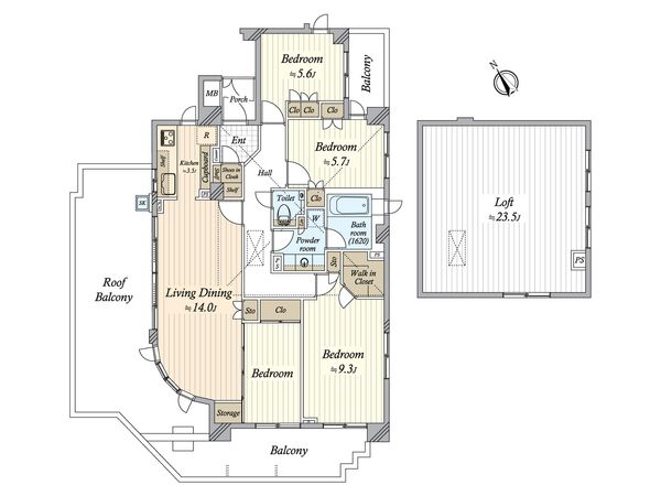 モアグランデ浦安レジデンス 間取図(平面図)