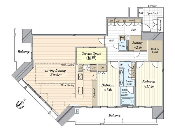 プラウド新浦安 間取図(平面図) プラウド新浦安 間取図(平面図)