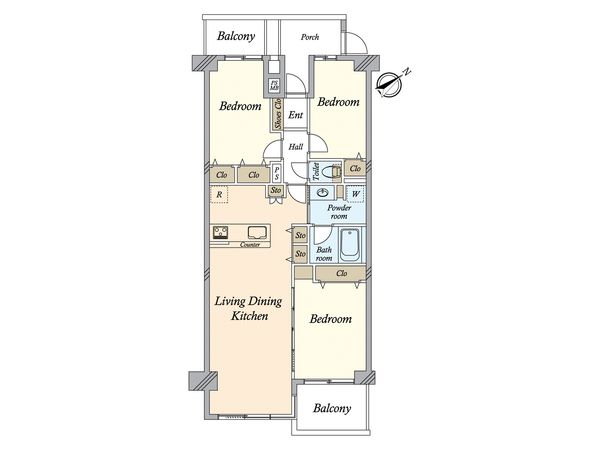 エル・シティ新浦安 一番館 間取図(平面図) エル・シティ新浦安 一番館 間取図(平面図)