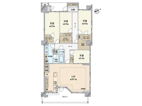 シーガーデン新浦安 C棟 間取図(平面図)
