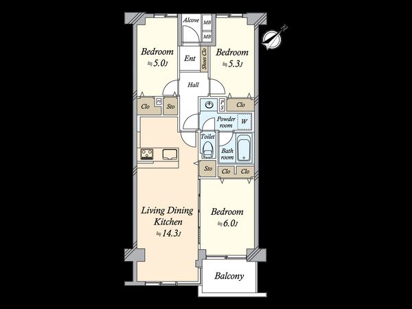 エル・シティ新浦安 一番館 間取図(平面図) エル・シティ新浦安 一番館 間取図(平面図)