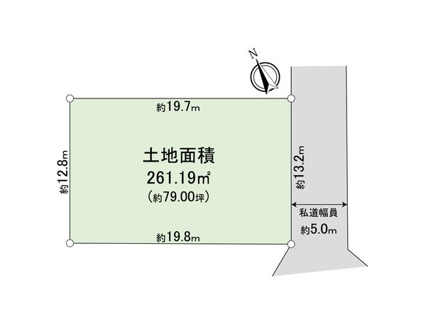 市川市新田5丁目 土地 区画図 市川市新田5丁目 土地 区画図