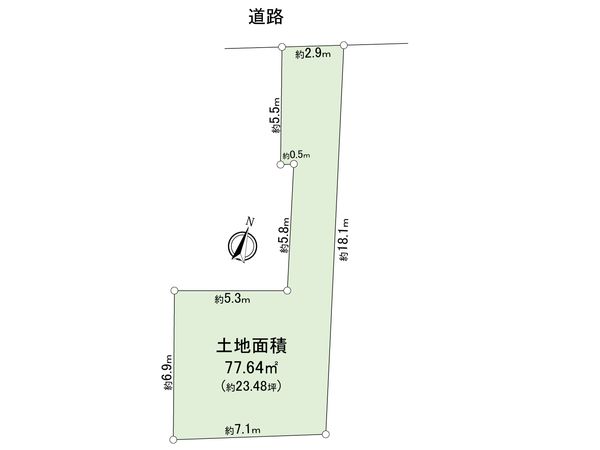 市川市相之川1丁目 土地 区画図 市川市相之川1丁目 土地 区画図