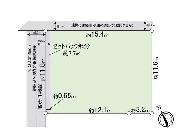 市川市新田4丁目 土地 区画図