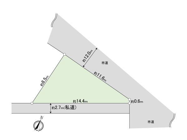 市川市真間1丁目 土地 区画図 市川市真間1丁目 土地 区画図