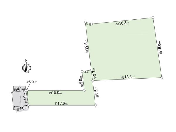 市川市国府台3丁目 土地 区画図 市川市国府台3丁目 土地 区画図