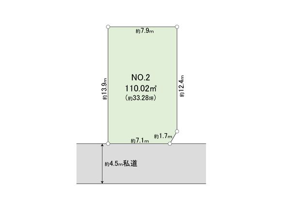 市川市大和田5丁目 土地 2区画 区画図 市川市大和田5丁目 土地 2区画 区画図