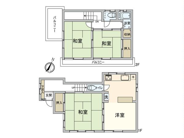市川市中国分5丁目戸建 間取図(平面図)