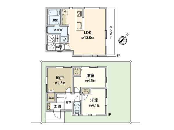 市川市大和田5丁目 新築戸建 間取図(平面図) 市川市大和田5丁目 新築戸建 間取図(平面図)