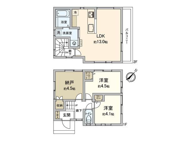 市川市大和田5丁目 新築戸建 間取図(平面図)