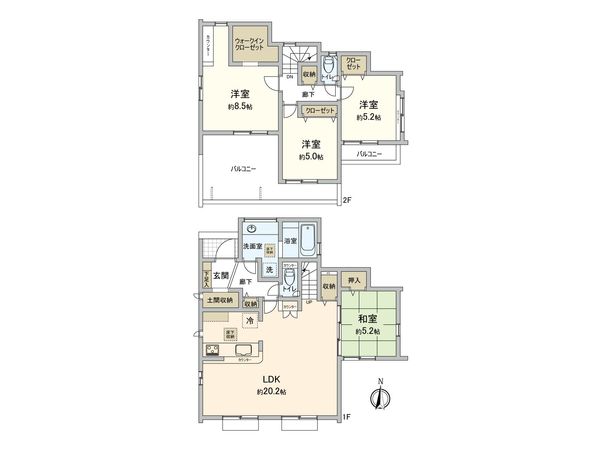船橋市丸山5丁目新築戸建 間取図(平面図)