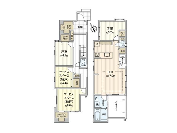 市川市大和田2丁目新築戸建I号棟 間取図(平面図) 市川市大和田2丁目新築戸建I号棟 間取図(平面図)