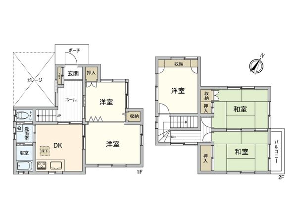 市川市稲荷木2丁目戸建 間取図(平面図) 市川市稲荷木2丁目戸建 間取図(平面図)