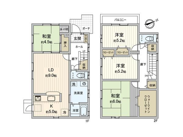 市川市大和田3丁目 戸建 間取図(平面図) 市川市大和田3丁目 戸建 間取図(平面図)