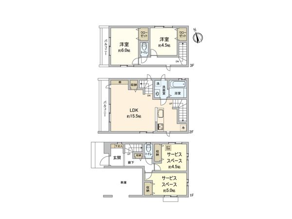 市川市大和田4丁目 新築戸建 D号棟 間取図(平面図)
